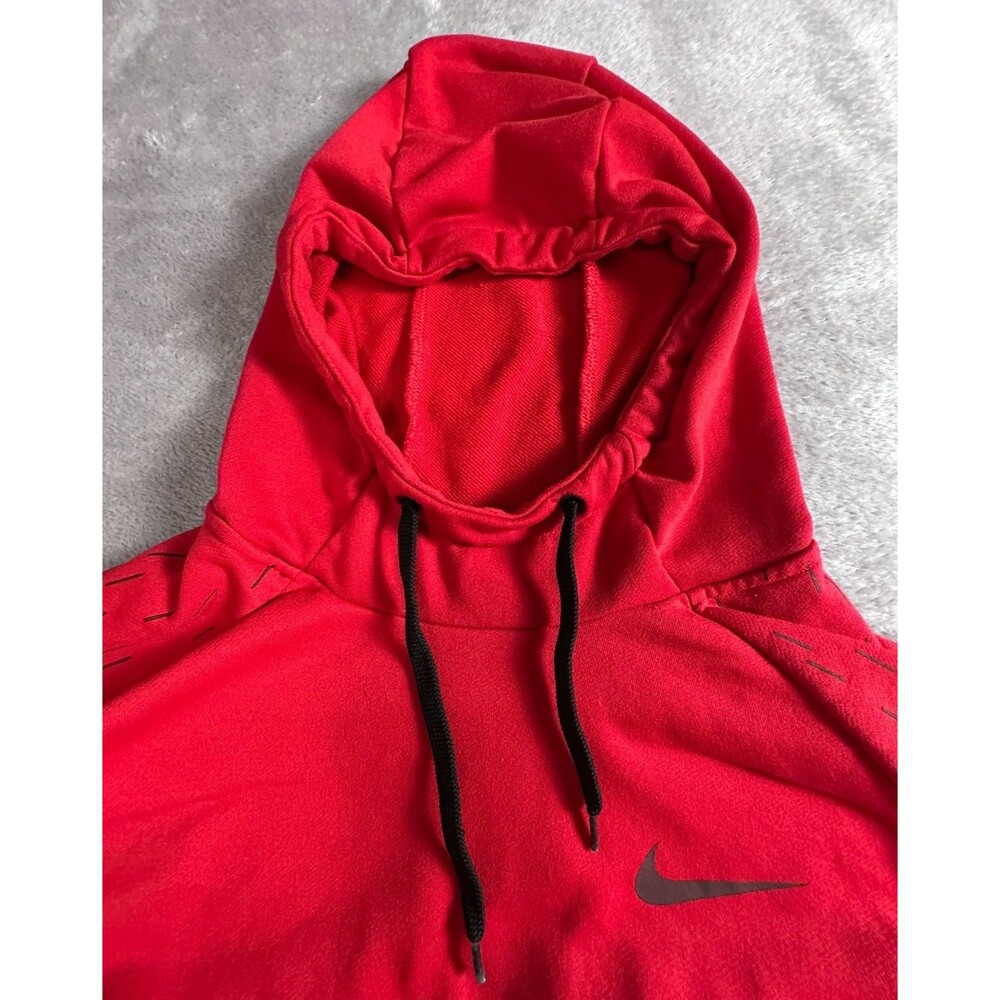 Nike Dri-FIT Pullover Hoodie Men’s 2XL Red Athletic Performance Swoosh - Picture 6 of 12